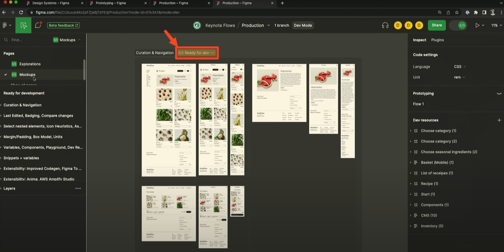 Mode dev 1 Mode dev 1
